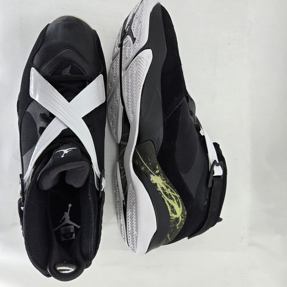 Jordan Air Jordan 8.0 Black Dark Charcoal White Mens 14 Sneakers 467807-001 - Picture 8 of 16